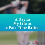 A Day in My Life as a Part-Time Batter